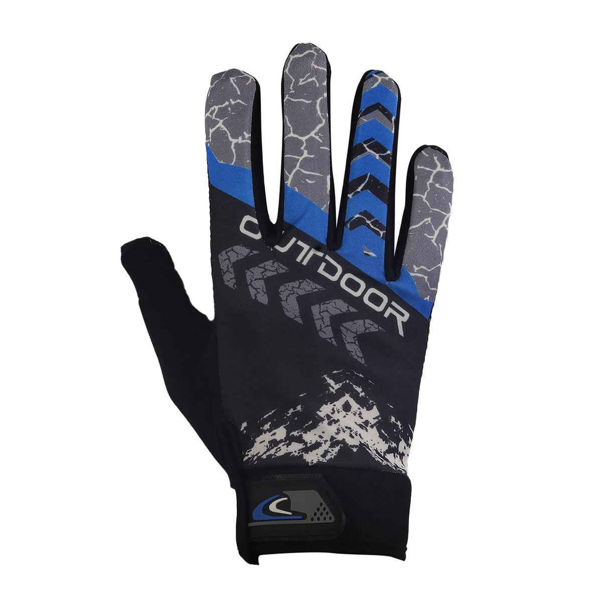 Zaysoo Gloves Outdoor Design Touchscreen Compatible On Thumbs, Index Finger Sports Gloves  Blue