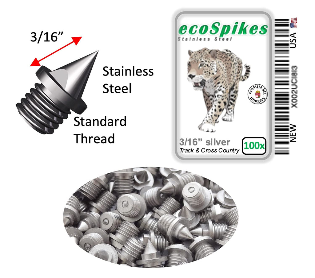 3/16 Inch Stainless Steel Track And Cross Country Spikes (Bag Of 100)