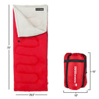 Sleeping Bag - 2-Season With Carrying Bag For Adults And Kids - Spirit Lake Sleeping Bag For Camping And Festivals By Wakeman Ou