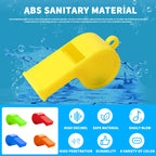 Wsyub Plastic Whistles, 24Pcs Sports Whistle Bulk With Lanyard, Loud Crisp Sound Whistle For Coaches Referees, Colorful Whistlet
