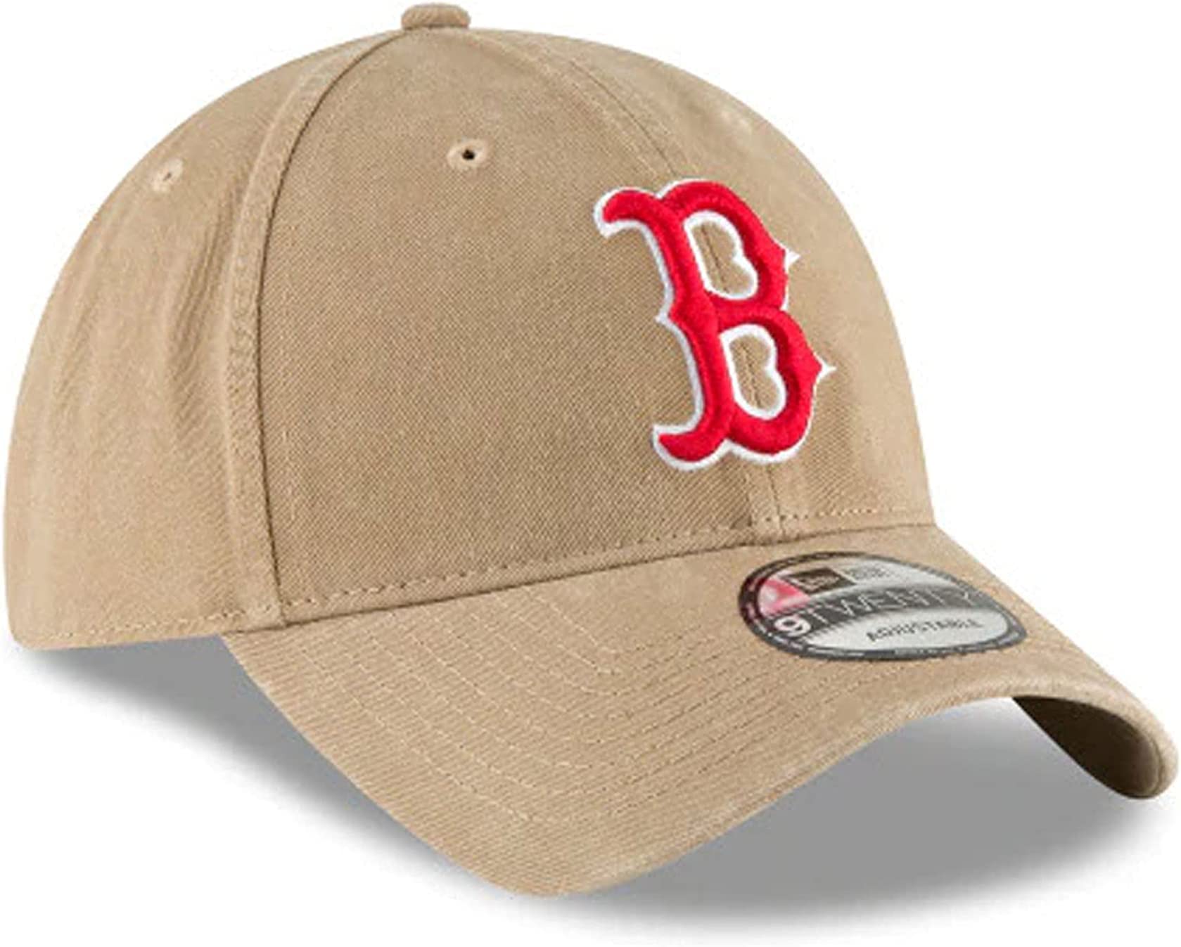 New Era Mlb Khaki Core Classic 9Twenty Adjustable Hat Cap One Size Fits All (Boston Red Sox Khaki)
