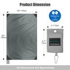 Odoland Beach Blanket Picnic Blanket, 43'' X 63'' Sandproof Waterproof Outdoor Pocket Blanket With Portable Bag, Foldable Lightw