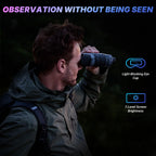 WOSPORTS 4K Night Vision Goggles with 48MP Photo, 3280ft Full Color Vision, 1300ft IR Distance, 3 HD Screen, 10X Optical Zoom, 5