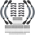 Hlogree Kayak Carry Handle, 4 Pcs Kayak Accessory Canoe Boat Side Mount Carry Handle Rubber Handles Replacement Hardware Kit For