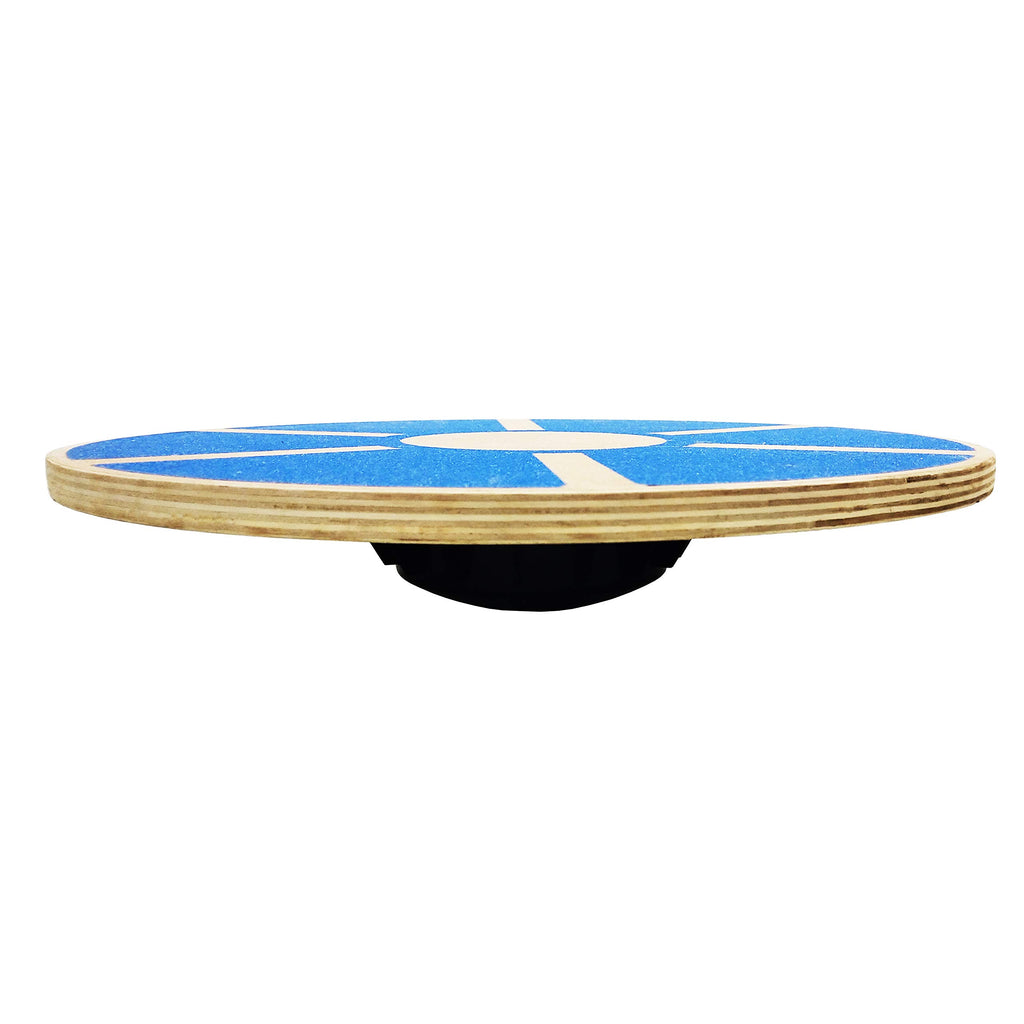Balancefrom Non-Slip Wooden Wobble Balance Board Core Trainer 15.55-Inch Diameter With 360 Rotation For Stability Training (Blue