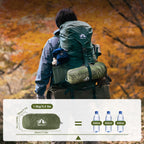 Night Cat Camping Hammock Tent: Lightweight Portable 4 In 1 Hammock With Rain Tarp And Mosquito Net For Hiking Jungle Outdoor Gr