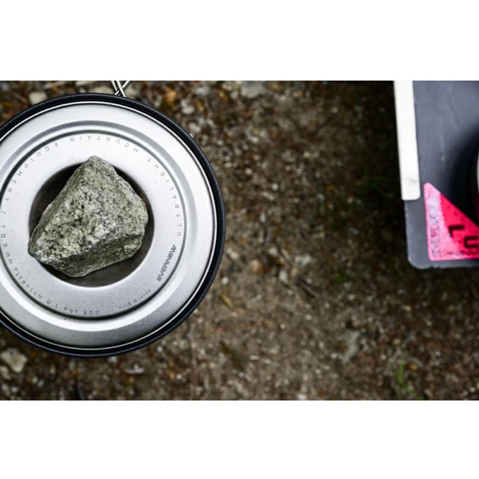 Evernew Ultralight Aluminum Non-Stick Pot, 740Ml Lid