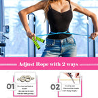 Ponydash Jump Rope, Jump Ropes For Kids, 2 Pack Kids Jump Rope Lightweight &Adjustable &Durable Jumping Rope For Fitness-Speed J
