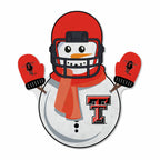 Rico Industries Ncaa Texas Tech Red Raiders Snowman Shape Cut Pennant - Home And Living Room D  Cor - Soft Felt Ez To Hang