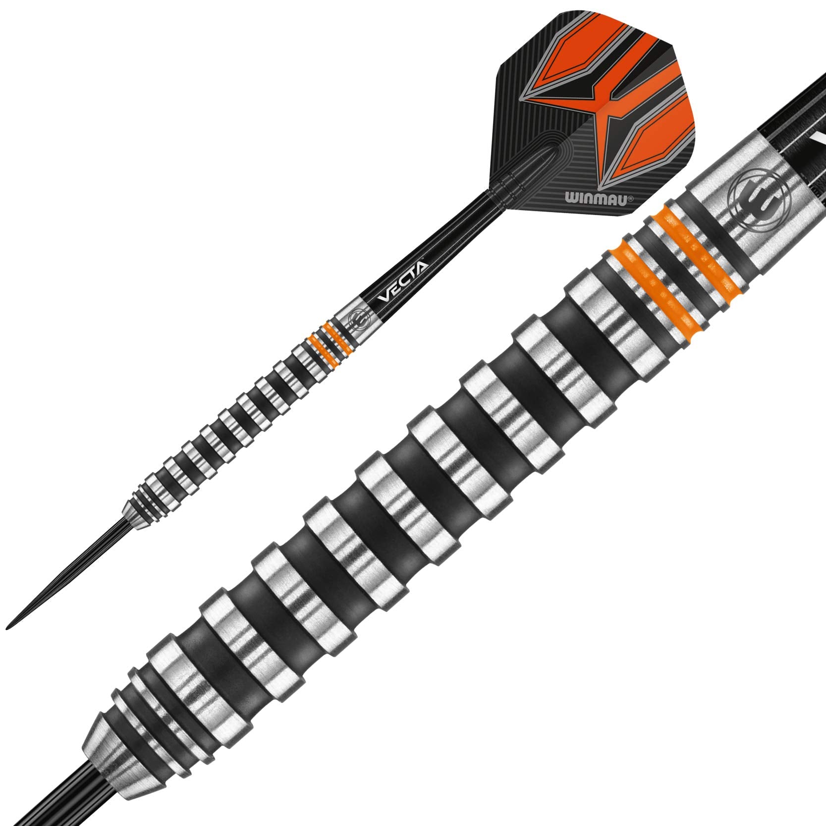 Winmau Fury 22 Gram Tungsten Darts With Prism Flights And Vecta Shafts (Stems)