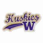 Rico Industries Ncaa Washington Huskies Distressed Shape Cut Pennant - Home And Living Room D  Cor - Soft Felt Ez To Hang