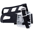 Ybeki Namucuo Bike Pedals With Clips And Straps, For Exercise Bike, Spin Bike And Outdoor Bicycles, 9/16-Inch Spindle Resin/Allo