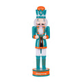 FOCO NFL Miami Dolphins Team Logo 14 Holiday NutcrackerTeam Logo 14 Holiday Nutcracker, Version 2, One Size