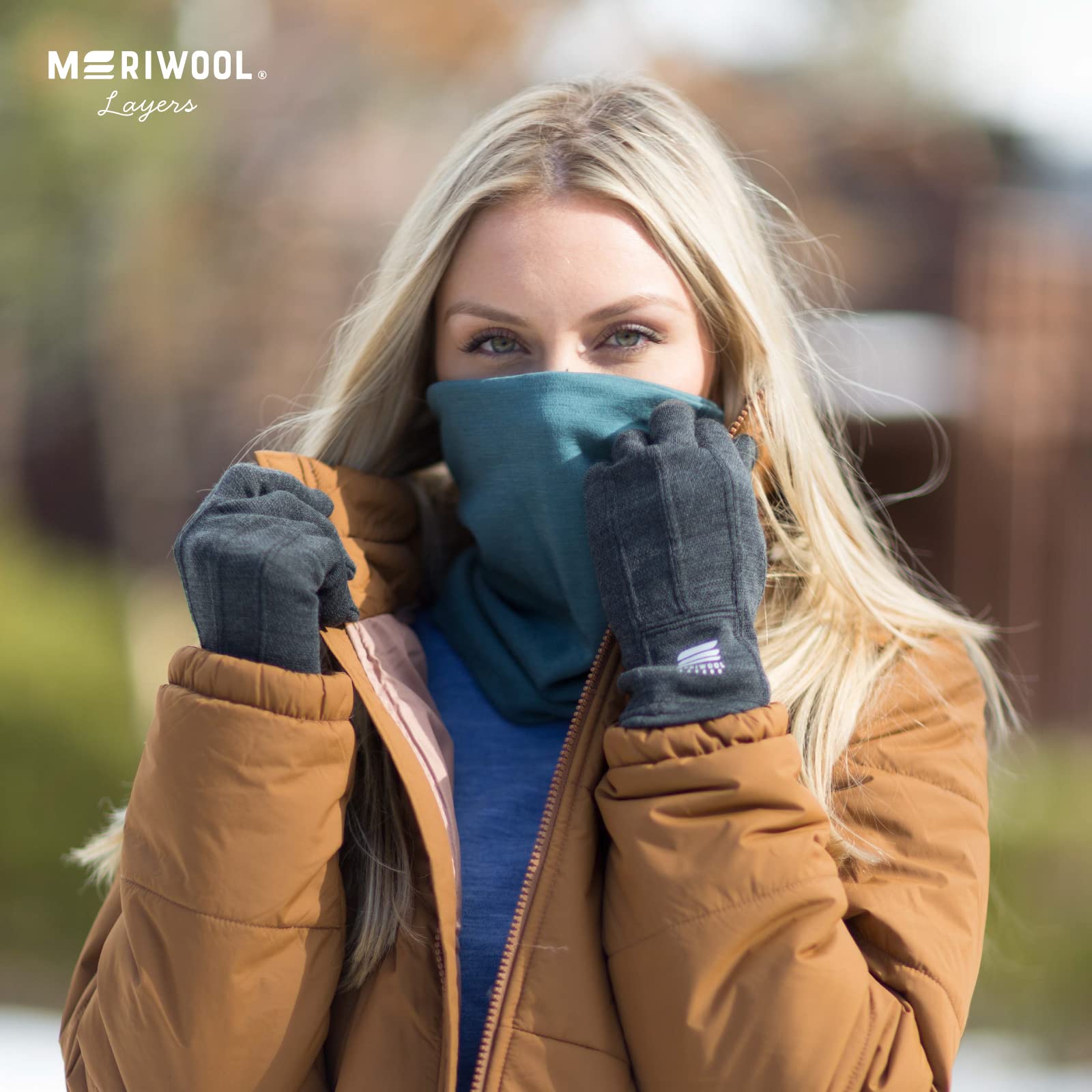 Meriwool Merino Wool Unisex Glove Liners For Use With Touch Screens In Charcoal Grey - Large