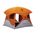 Gazelle T4 Waterproof 4 Person Portable Polyester Outdoor Pop Up Camping Or Beach Tent With Removable Floor, Mesh Screens, And R