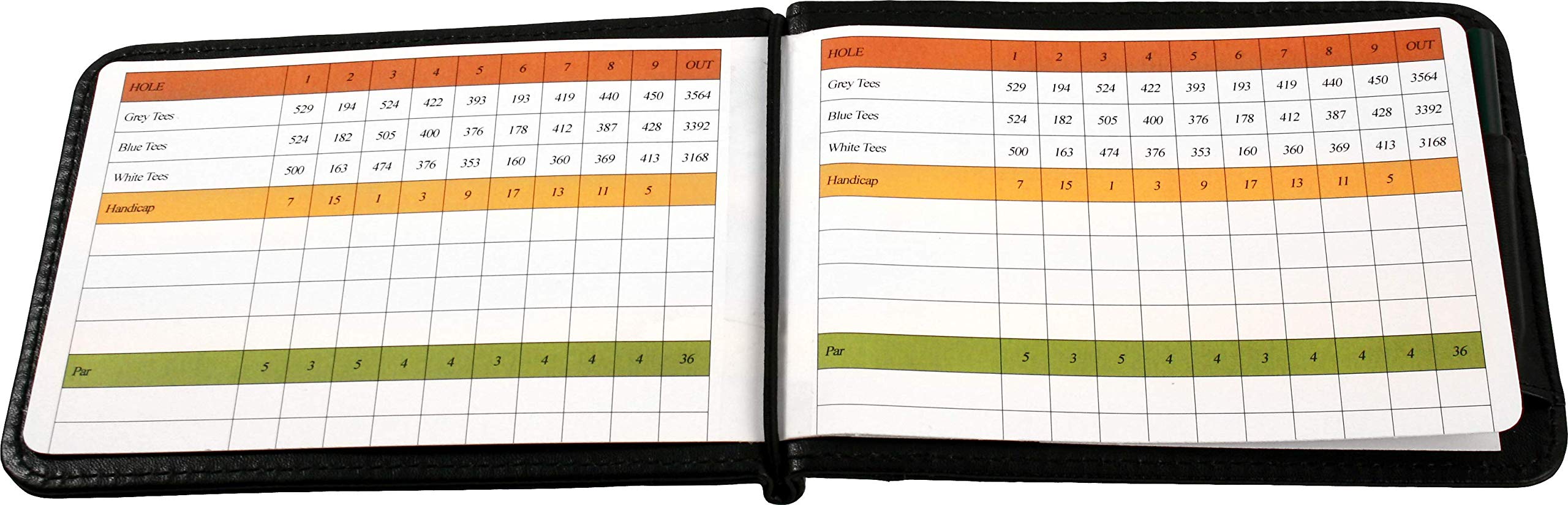 Proactive Sports G 4 X 12 Synthetic Leather Score Golf Scorecard Holder