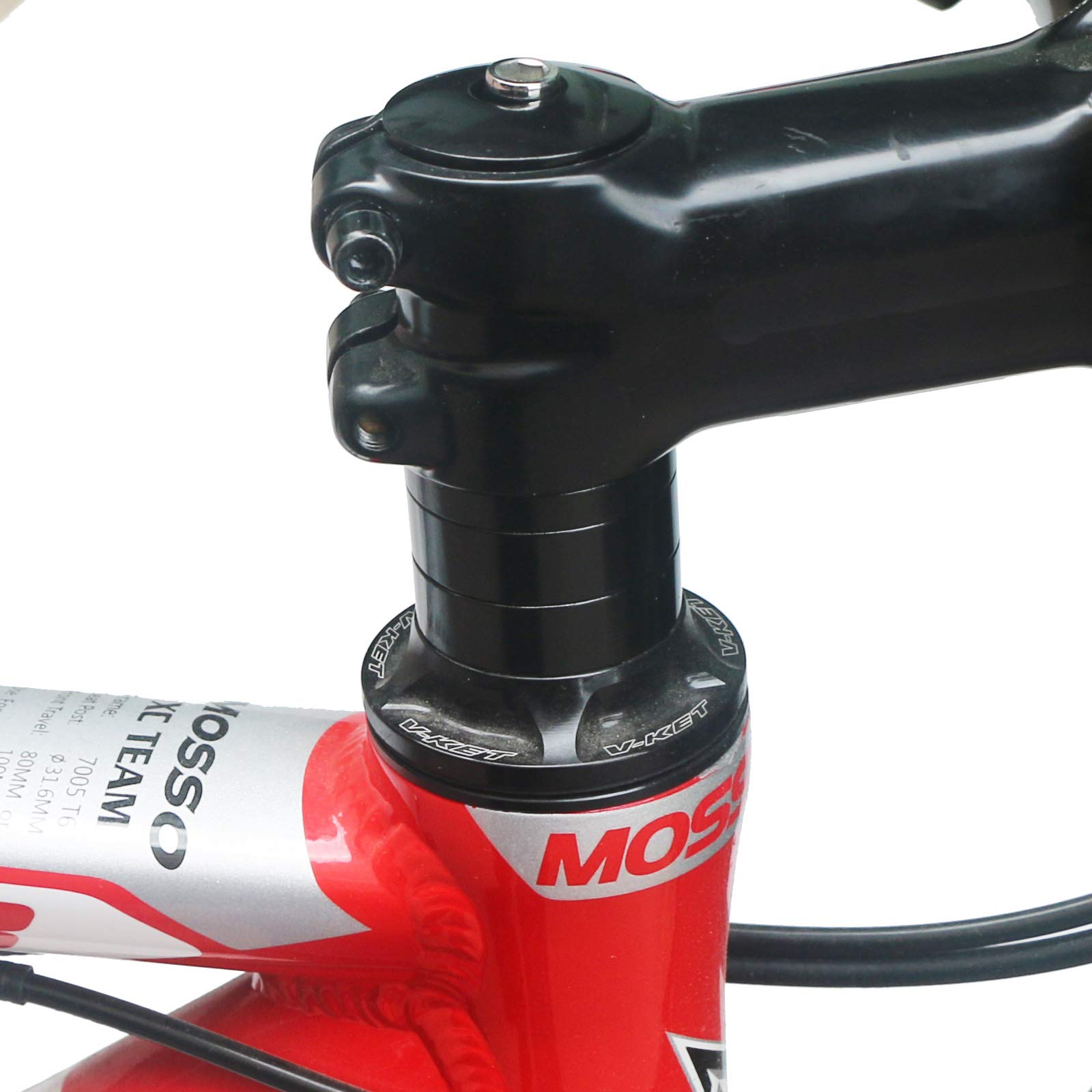 Ganopper Bicycle Headset Stem Top Cap Cover Bolt 1-1/8'' (28.6Mm) Aluminum Bike Handlebar Stem Spacer Mtb Headset Spacers