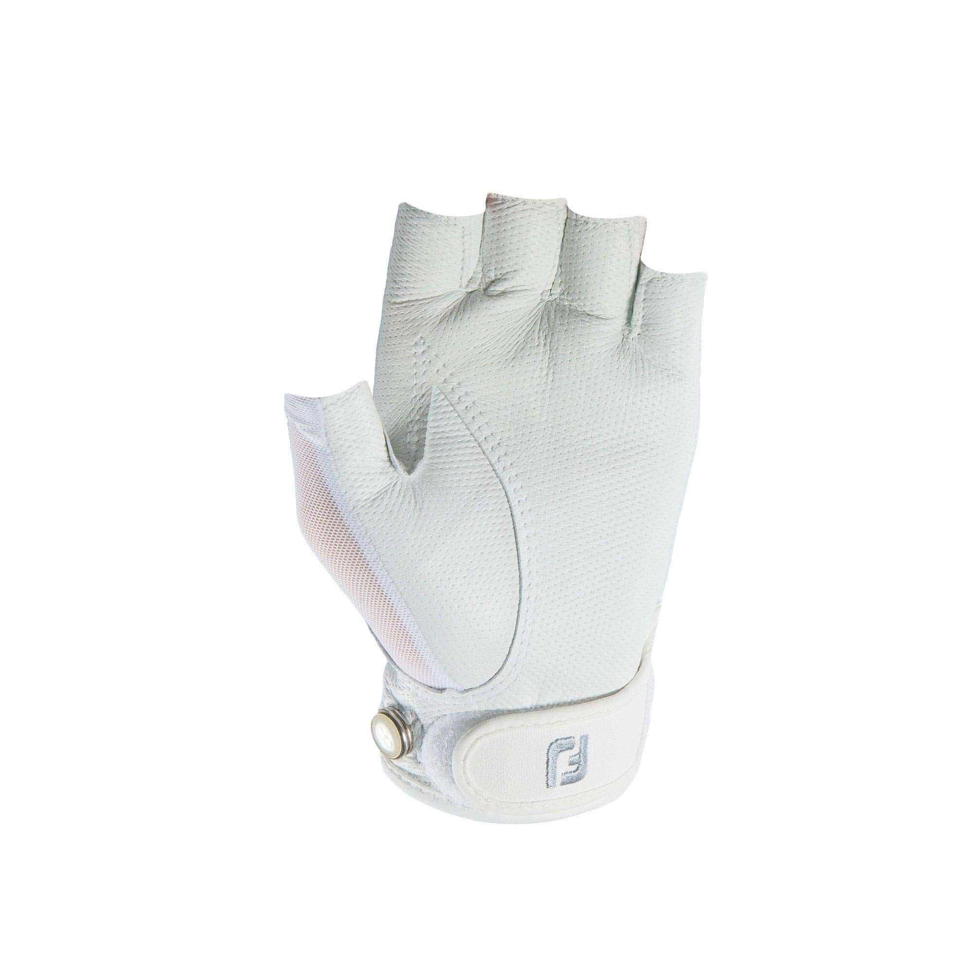 Footjoy Women'S Stacooler Sport Golf Glove, White Medium, Worn On Left Hand