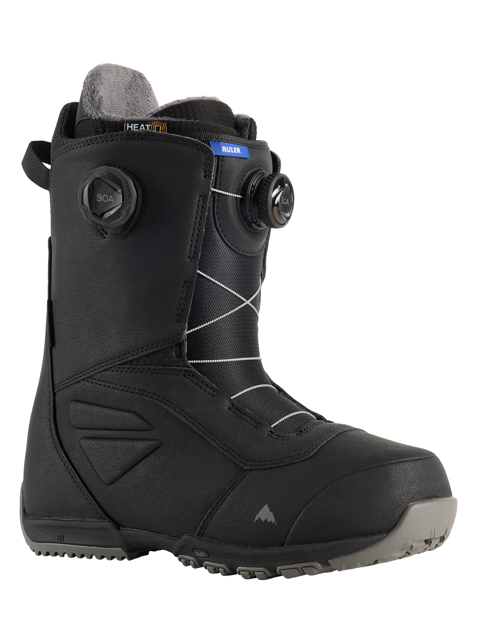 Burton Mens Ruler BOA Snowboard Boots, Black, 8