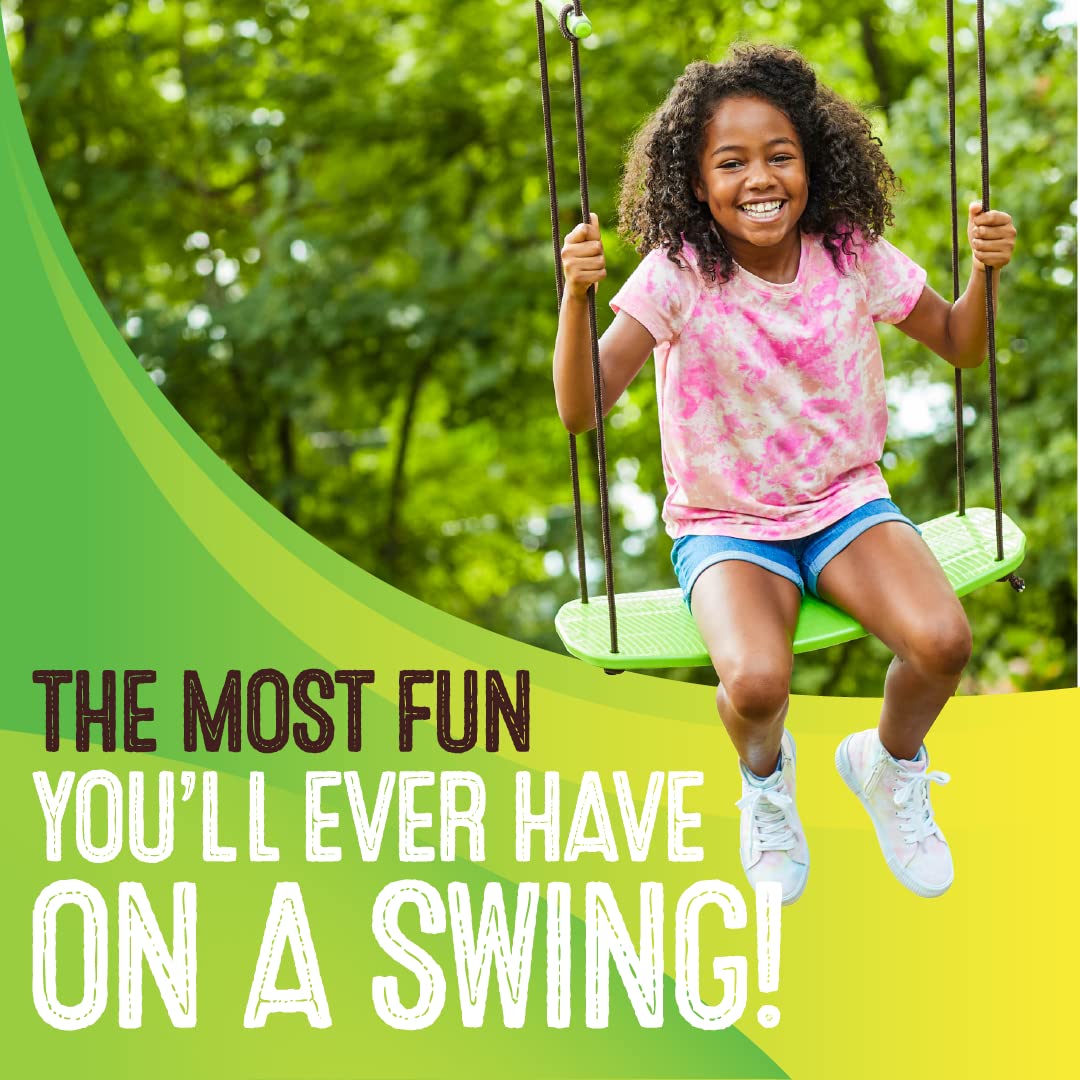 Swurfer Kick Stand Up Tree Swing, Outdoor Swing - Swingset Outdoor For Kids With Adjustable Handles, Outdoor Swing For Kids, Out
