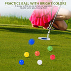 Kiseer 90 Pack Colorful Plastic Practice Golf Balls Airflow Hollow Training Golf Balls With Nylon Mesh Golf Ball Bags For Drivin