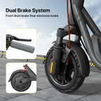 MEGAWHEELS Electric Scooter,Electric Scooter Adults with Front Suspension,8.5in Solid Tires,300W Motor,15.5mph E Scooter with Sm