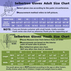 Seibertron B-A-R Pro 2.0 Signature Baseball/Softball Batting Gloves Super Grip Finger Fit For Youth (White, Xl)
