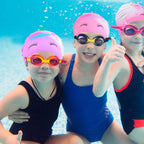 2 Pcs Kids Swim Cap Silicone Swimming Cap For Boys Girls (Age 3-12) Cover Ears Waterproof Bathing Cap Keep Hair Dry Swimming Hat