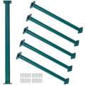 Barcaloo 22 Inch Monkey Bars for Backyard - Green Powder Coated Indoor Monkey Bar Kit for Kids - Set of 6 Outdoor Playground Acc