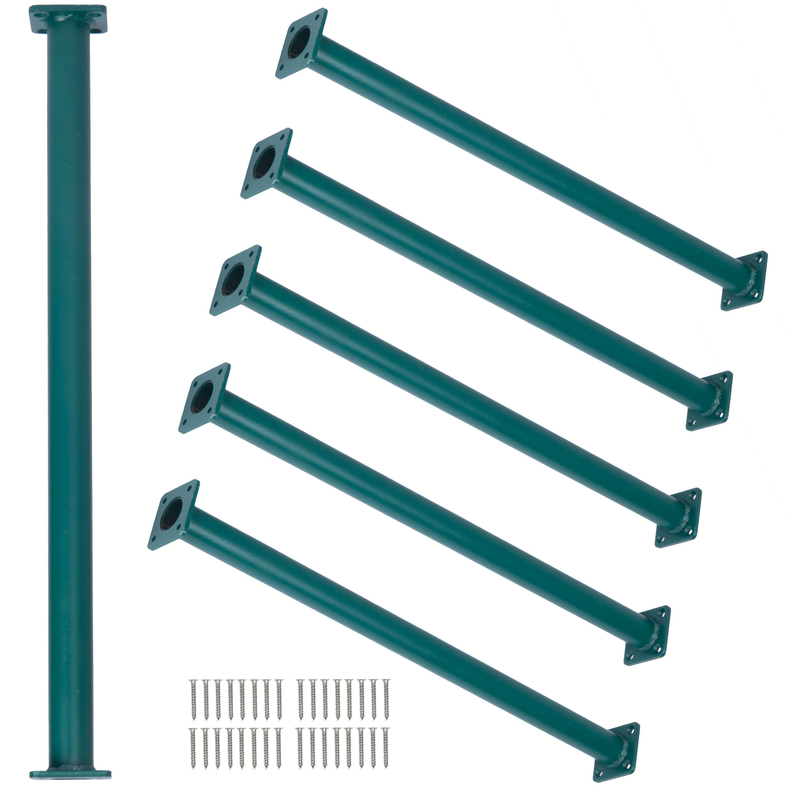 Barcaloo 22 Inch Monkey Bars for Backyard - Green Powder Coated Indoor Monkey Bar Kit for Kids - Set of 6 Outdoor Playground Acc