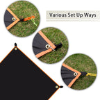 Geertop Tent Footprint Ultralight Tent Tarp For Under Tent, Waterproof Ground Cloth Mat For Outdoor Camping Hiking Backpacking