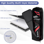 Goplus Golf Travel Bag With Wheels, Portable Golf Club Travel Bag With 3 Pull Handles, Smooth Zipper, Name Card Holder, Anti-Sli