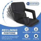 Stadium Seat For Bleachers With Back Support Reclining Adults Camping Stadium Chair Extra Thick Cushion Bleacher Seats Waterproo