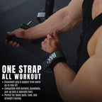 Ekko Weight Lifting Straps With Cuffed D Ring, Wrist Support for Men, Heavy Duty Thick Comfortable Lifting Straps, Secure Fit, E