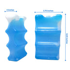 Healthy Packers Ice Packs For Coolers | Can Coolers | Breastmilk Cooler Ice Pack | Long-Lasting Reusable Ice Packs (6 Can - 4 Pa