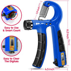 Fitbeast Grip Strengthener Kit 2 Counting Hand Grippers Adjustable Resistance, Finger Exerciser Grip Ball & Ring For Athletes Mu