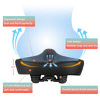 Oversized Comfort Bike Seat, Extra Wide Bike Seat Compatible With Peloton Bike, Electric Bike, Indoor Stationary Exercise Bike O