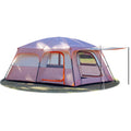 Ktt Extra Large Tent 12 Person,Family Cabin Tents,2 Rooms,3 Doors And 3 Windows With Mesh,Straight Wall,Waterproof,Double Layer,