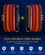 Hand Warmers Rechargeable, 2 Pack 6000Mah Electric Portable Heater, 20 Hrs Long Heating Hot Pockets Hand Warmer, Hunting Gear, G