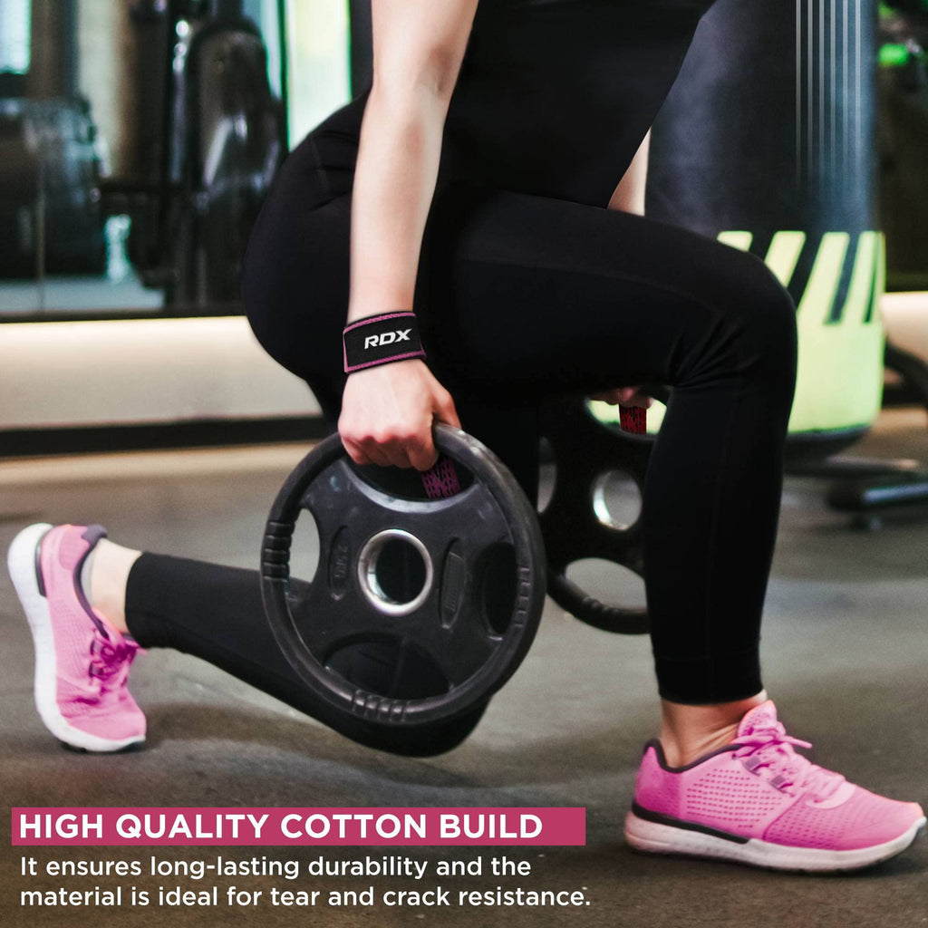 Rdx Weightlifting Straps, 5Mm Neoprene Padded Anti Slip 60Cm Hand Bar Support Grips,Wrist Strap For Strength Training Equipment