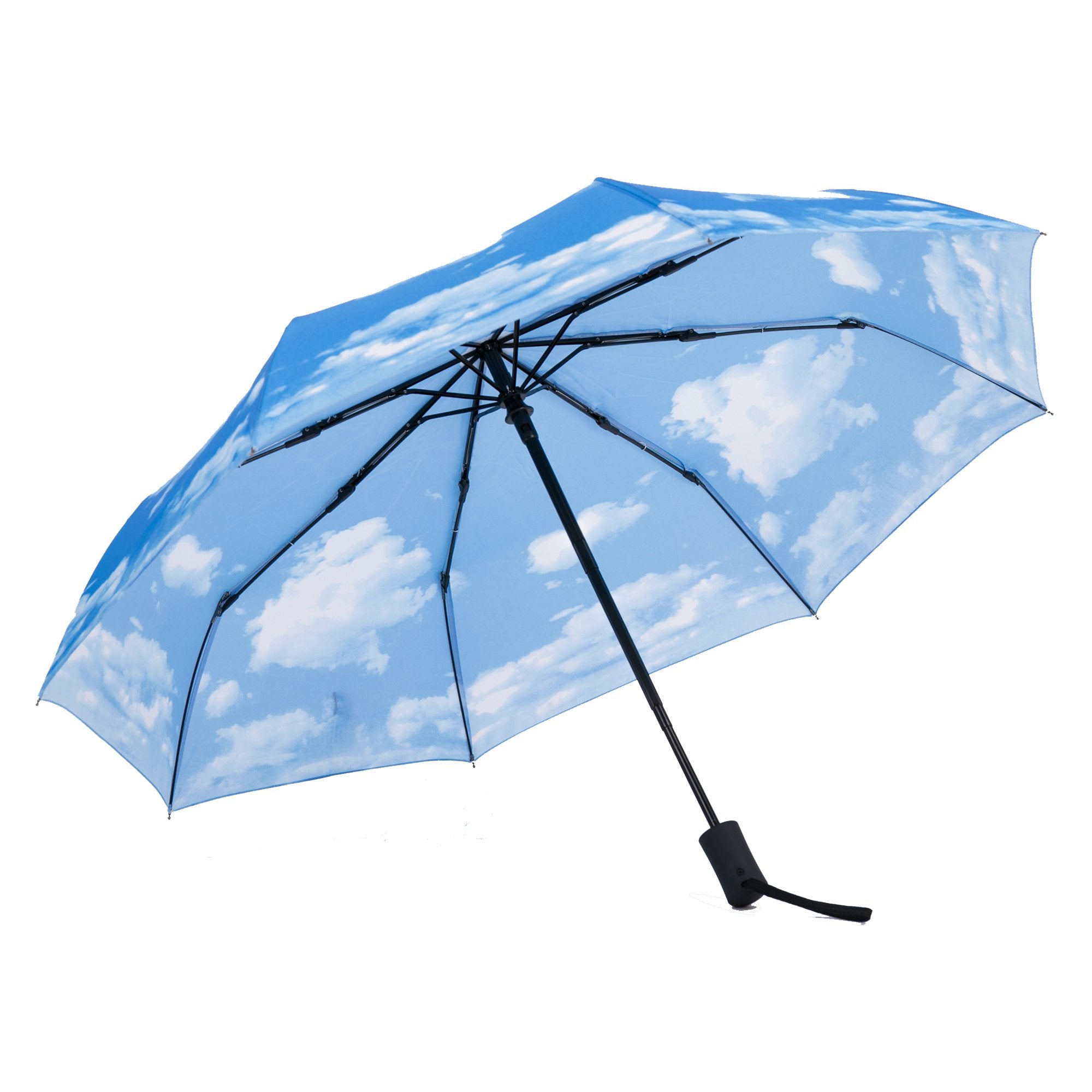 Sy Compact Travel Umbrella Windproof Automatic Lightweight Unbreakable Umbrellas-Factory Outlet Umbrella (Blue)