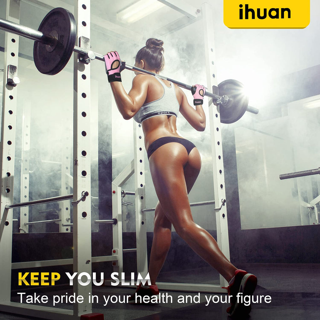 Ihuan Breathable Weight Lifting Gloves: Workout Gloves For Men And Women Gym Gloves With Wrist Support | Enhance Palm Protection