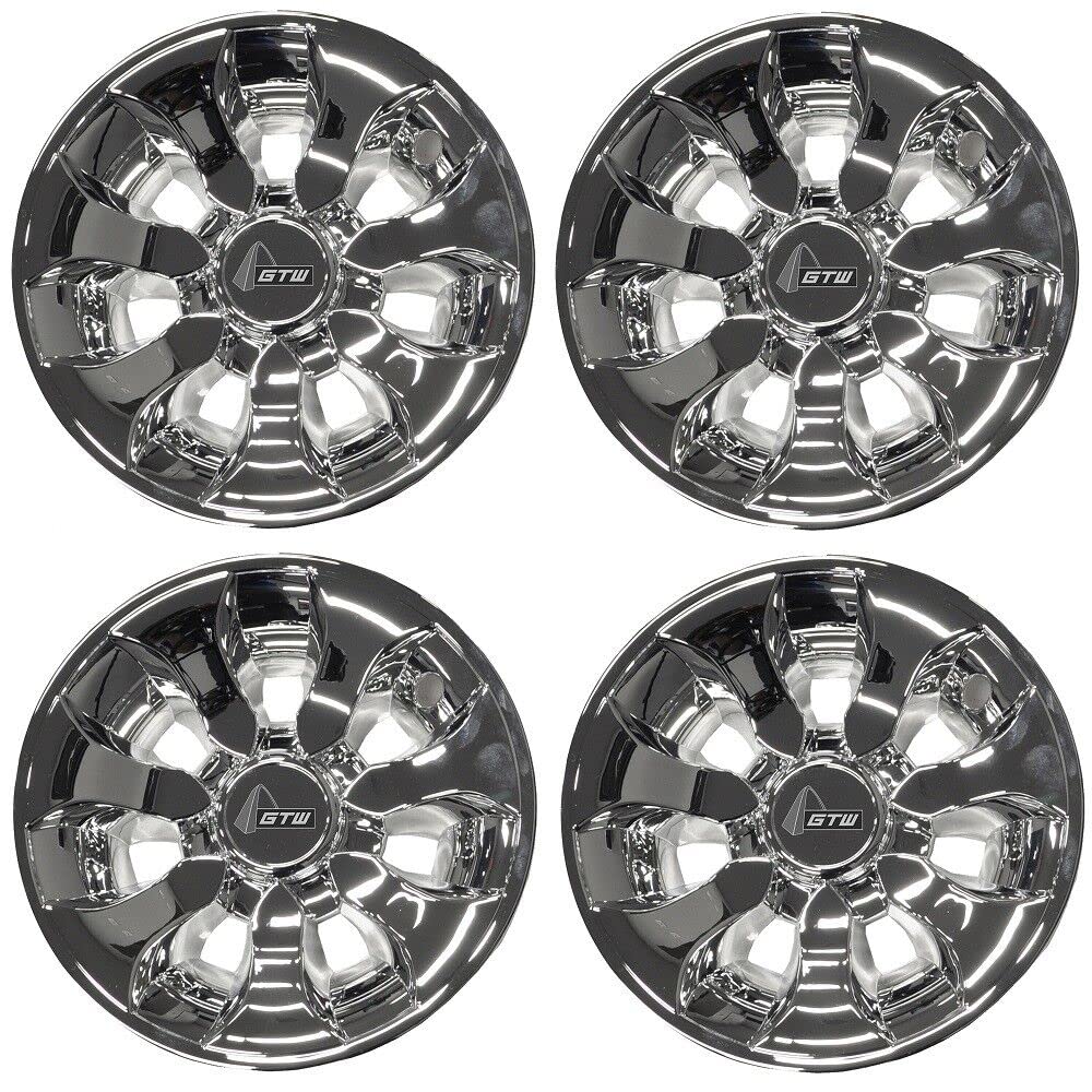 Gtw Drifter 8 Inch Golf Cart Wheel Covers Hub Caps Universal Fit | Set Of 4