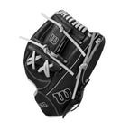 Wilson 2024 A1000 H75 11.75    Infield Fastpitch Softball Glove - Black/Silver, Right Hand Throw