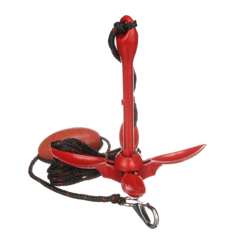 Attwood 11969-4 Grapnel Anchor System, 3.5-Pound Anchor, 25 Feet Of Rope, Marker Buoy, Snap Hook, Nylon Storage Case, One Size