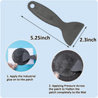 Ifeolo Trampoline Patch Repair Kit 4 Inch Circle On Patches  Repair Trampoline Mat Tear Or Hole In A Trampoline Mat - Pack Of 2