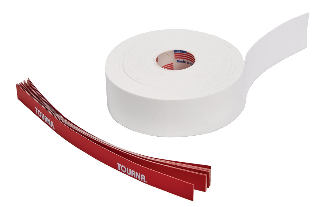 Tourna Mega Tac Extra Tacky Overgrip, White, 10-Pack