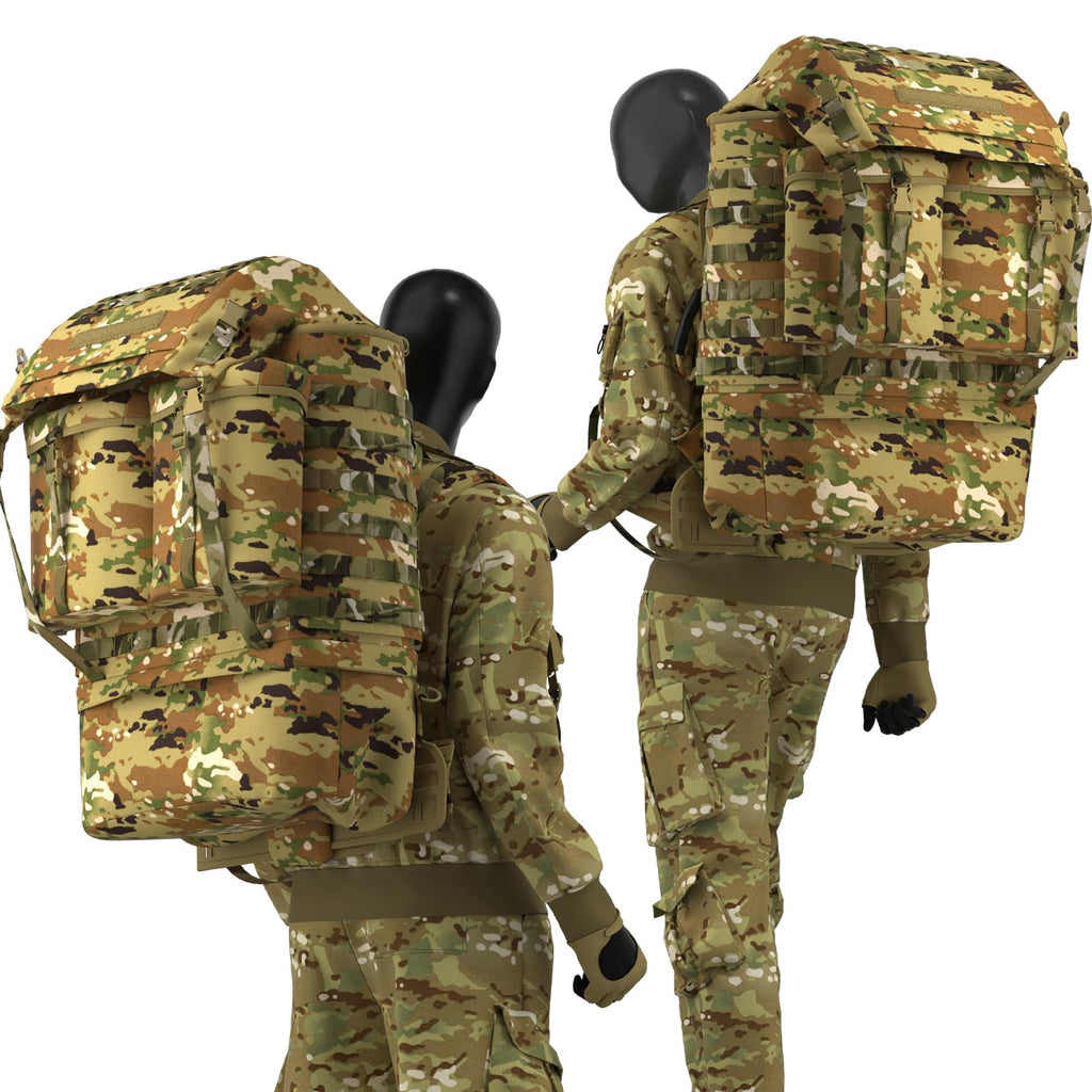 Mt Filbe 100L+ Modular Tactical Backpack System - Military Rucksack With External Abs Frame Multi-Mission Molle Gear For Trekkin