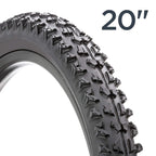 Schwinn Replacement Bike Tire, Mountain Bike, High Traction Tread, 20 X 1.95-Inch , Black