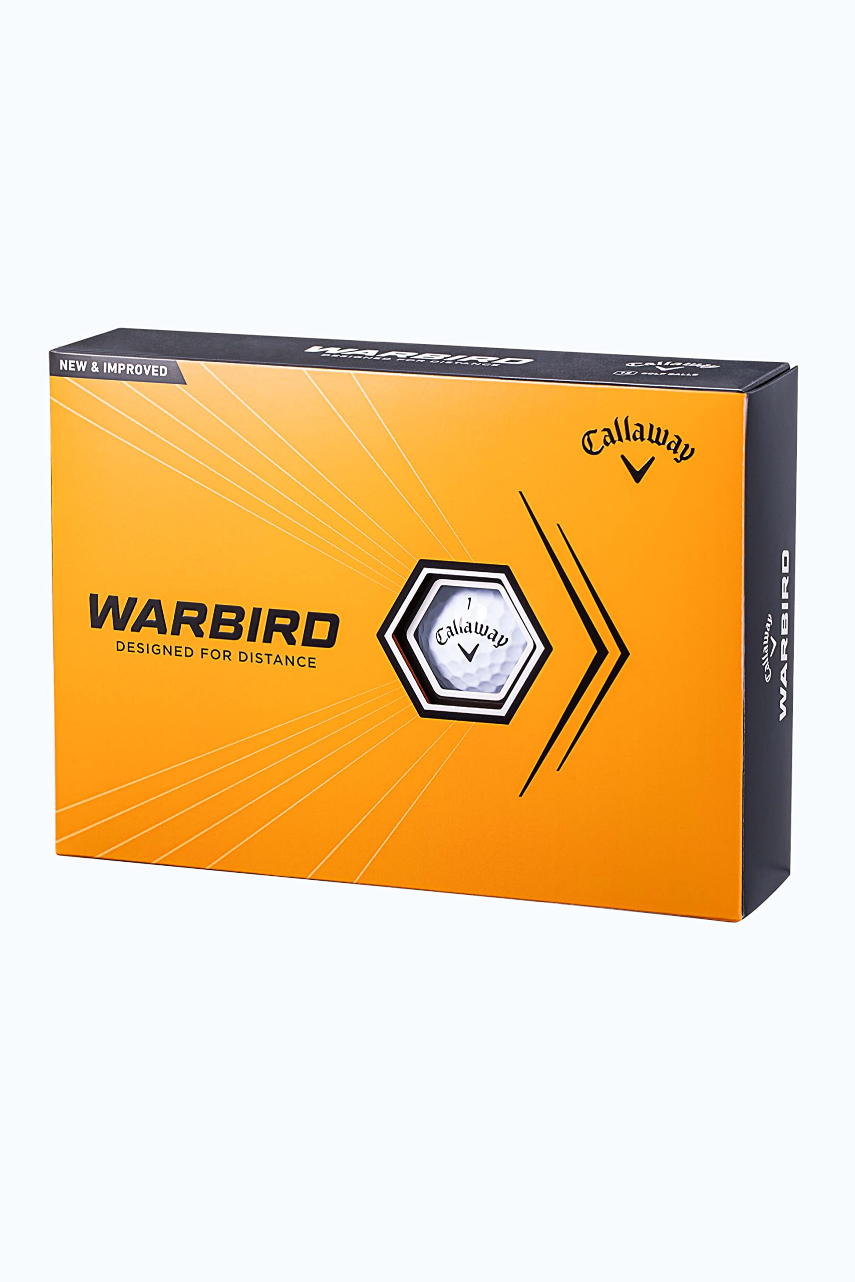 Callaway Warbird 23 Golf Balls, 1 Dozen (Pack Of 12), White